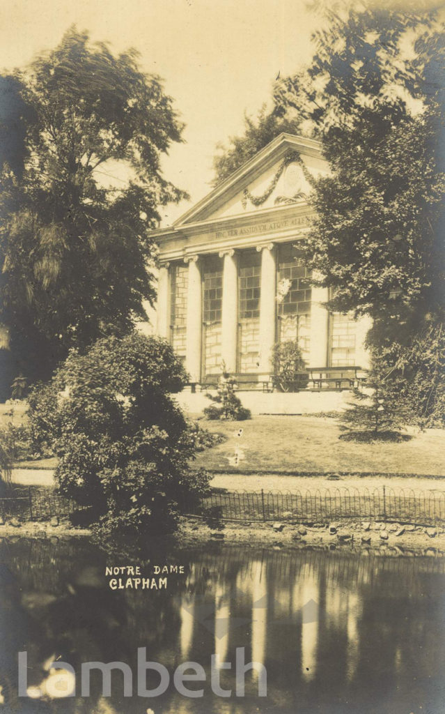 ORANGERY, NOTRE DAME CONVENT, SOUTH SIDE, CLAPHAM