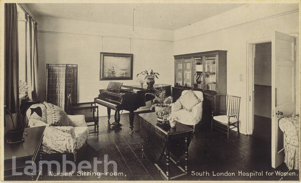 NURSES’ ROOM, SOUTH LONDON HOSPITAL FOR WOMEN, CLAPHAM