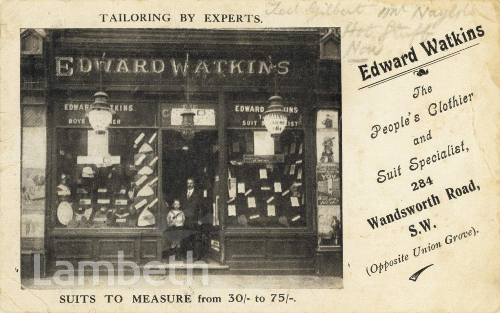 EDWARD WATKINS, 284 WANDSWORTH ROAD