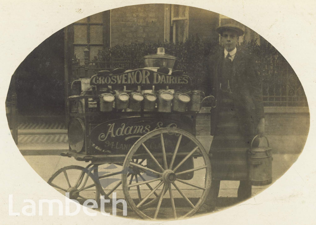 MILKMAN, GROSVENOR DAIRIES, LANDOR ROAD, STOCKWELL