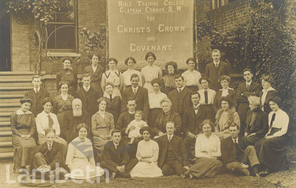 BIBLE TRAINING COLLEGE, CLAPHAM COMMON