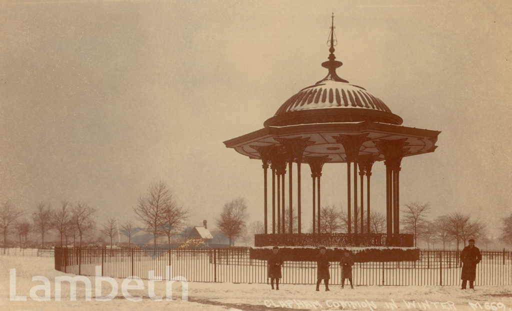 BANDSTAND IN WINTER, CLAPHAM COMMON