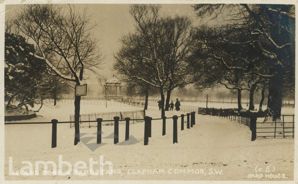 MOUNT POND FROZEN, CLAPHAM COMMON