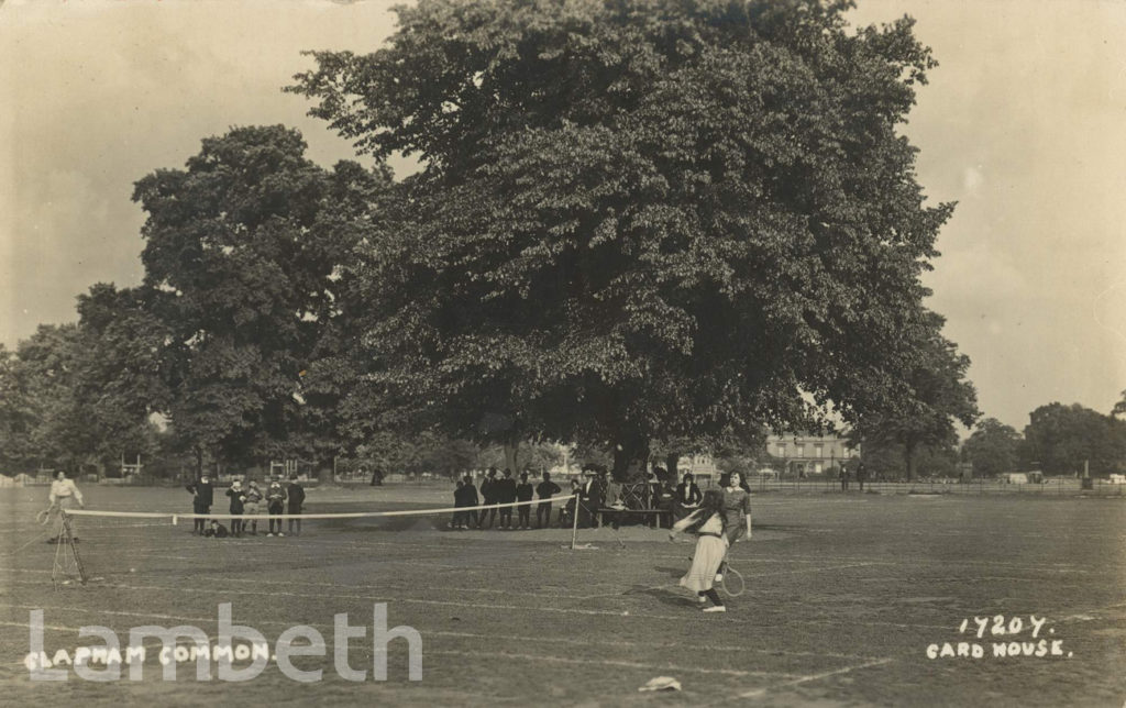 TENNIS MATCH, CLAPHAM COMMON