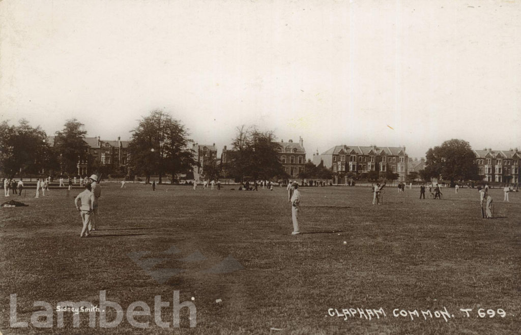 CRICKET MATCH, CLAPHAM COMMON