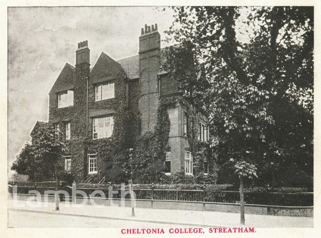 CHELTONIA COLLEGE, 45 TOOTING BEC GARDENS, STREATHAM