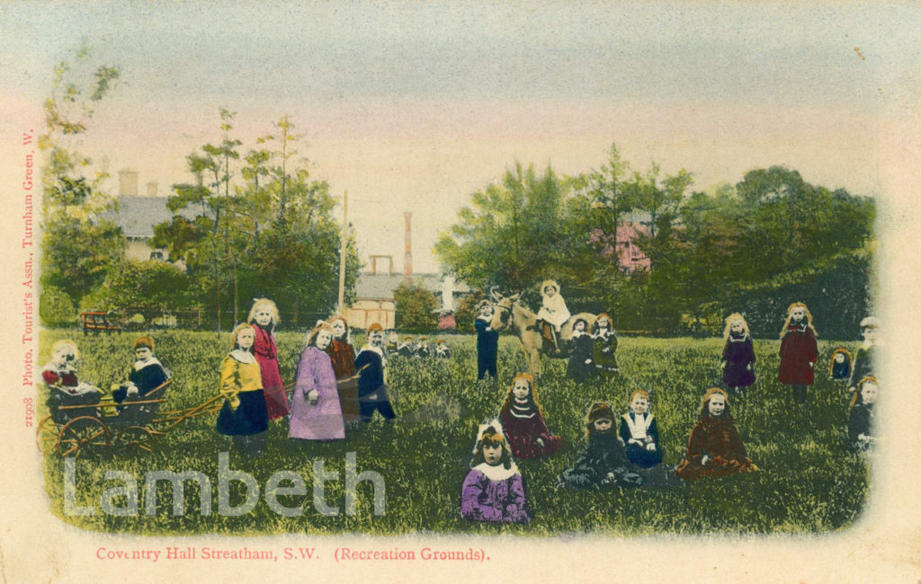 RECREATIONAL GROUND, COVENTRY HALL, STREATHAM HIGH ROAD