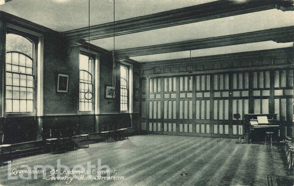 GYMNASIUM, ST ANDREW’S CONVENT, COVENTRY HALL, STREATHAM