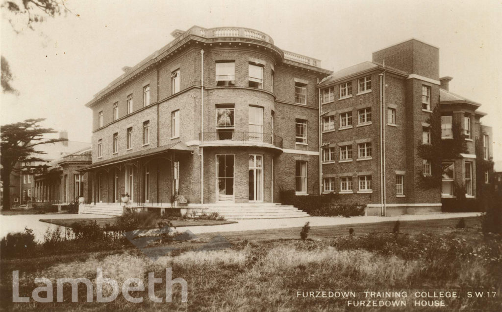 FURZEDOWN TRAINING COLLEGE, FURZEDOWN HOUSE, STREATHAM