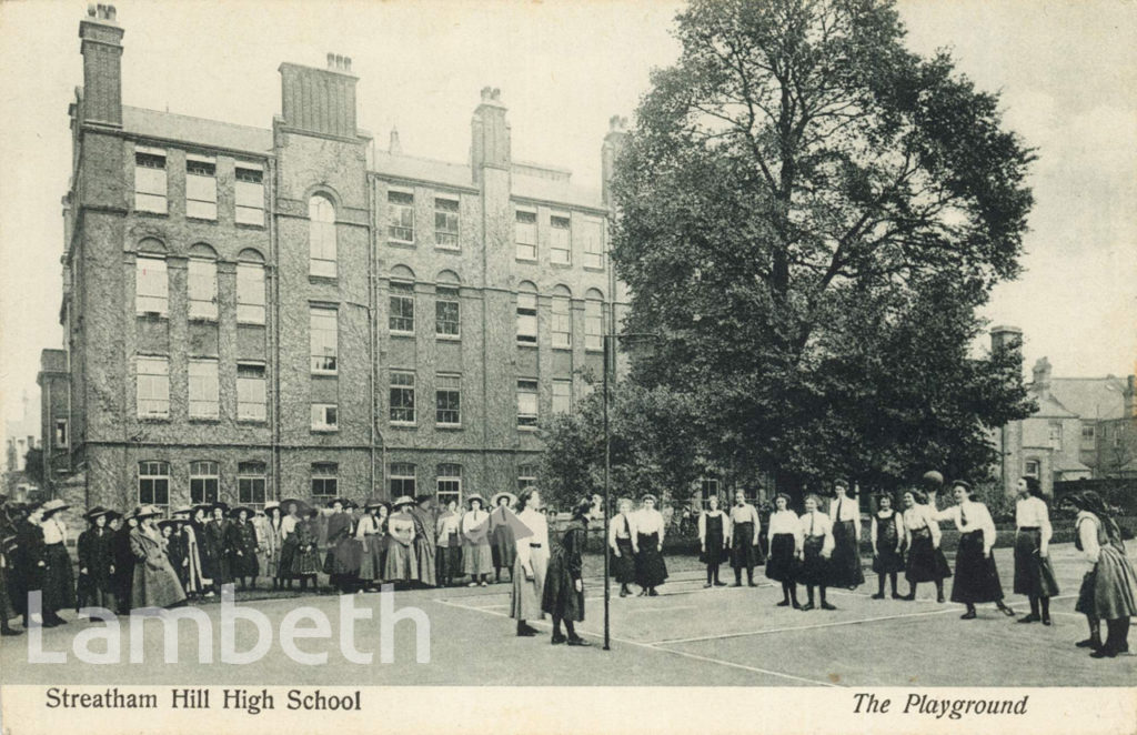 THE PLAYGROUND, STREATHAM HIGH SCHOOL, WAVERTREE ROAD