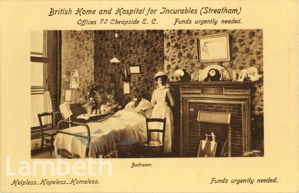 BRITISH HOME FOR INCURABLES APPEAL, CROWN LANE STREATHAM