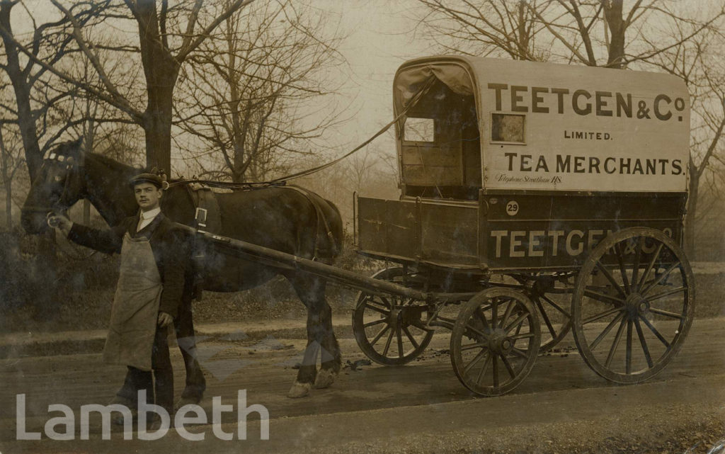 TEETGEN & CO, TEA MERCHANTS, 192 STREATHAM HIGH ROAD