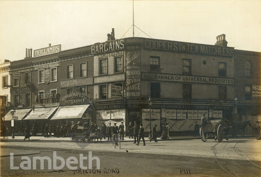 COOPER’S STORES, BRIXTON ROAD