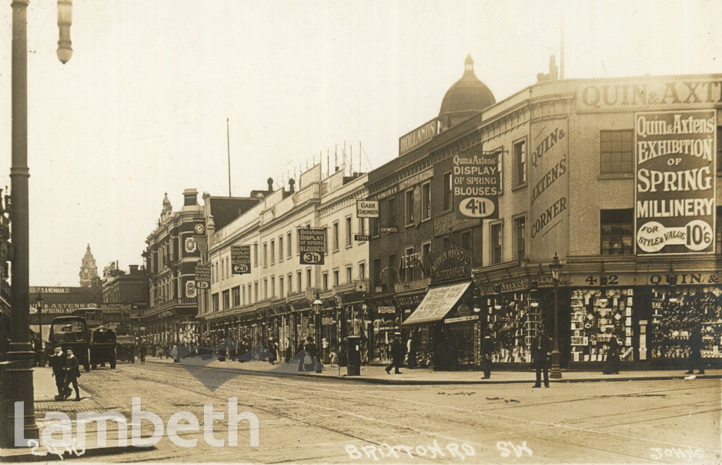 SHOPS, CORNER BRIXTON & STOCKWELL ROADS