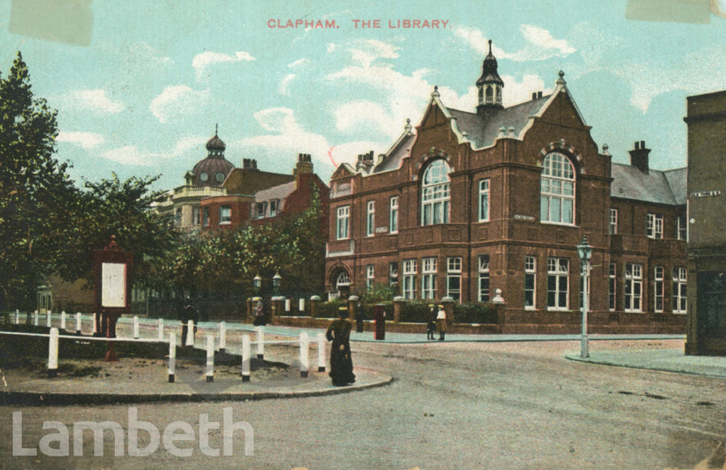 CLAPHAM LIBRARY, CLAPHAM COMMON NORTH SIDE