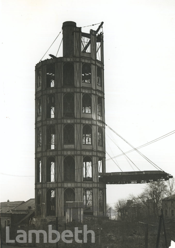 DEMOLITION OF SOUTH TOWER, CRYSTAL PALACE