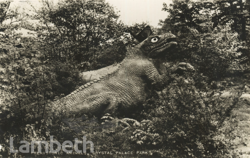 PREHISTORIC ANIMAL, CRYSTAL PALACE PARK