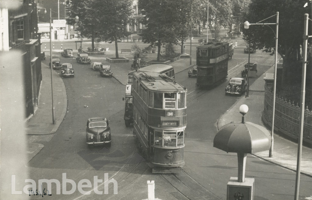 TRAM AT STANGATE GREEN, LAMBETH