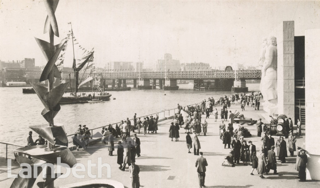 SOUTHBANK DURING FESTIVAL OF BRITAIN