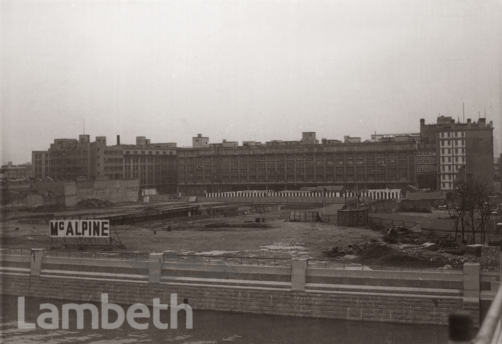 SITE OF NATIONAL THEATRE, SOUTHBANK, WATERLOO