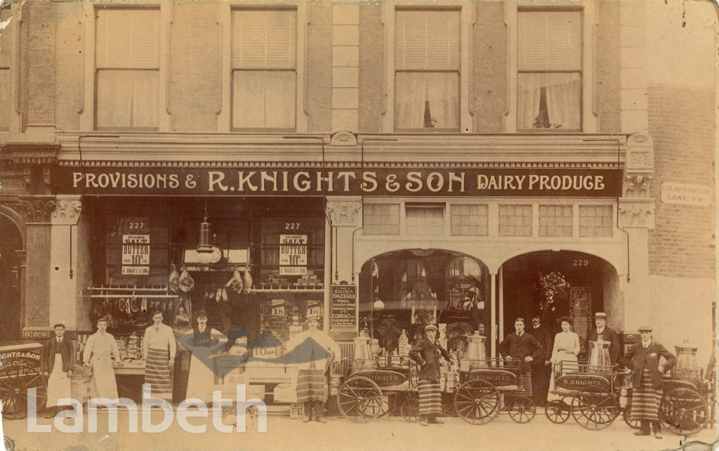 R. KNIGHTS & SON, 227-229 COLDHARBOUR LANE, BRIXTON