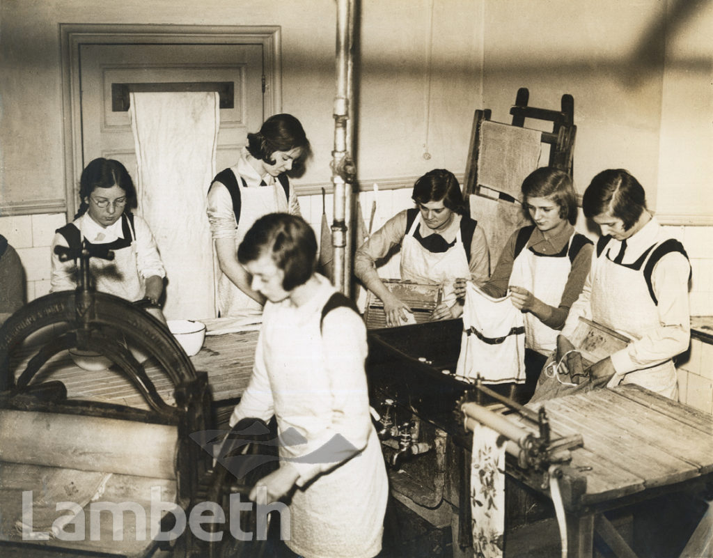 LAUNDRY CLASS, NORWOOD TECHNICAL INSTITUTE, KNIGHT’S HILL