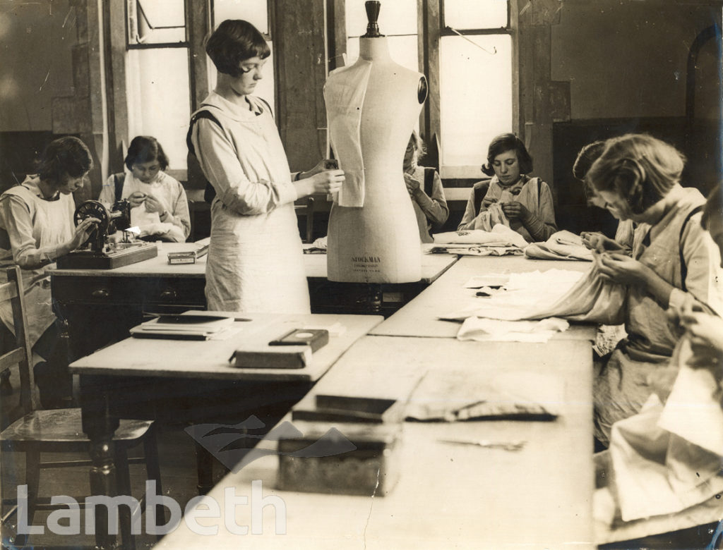 DRESSMAKING CLASS, NORWOOD TECHNICAL INSTITUTE, KNIGHT’S HILL