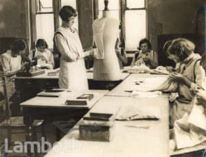 DRESSMAKING CLASS, NORWOOD TECHNICAL INSTITUTE, KNIGHT'S HILL