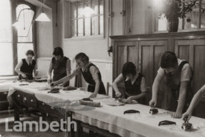 IRONING LESSON, NORWOOD TECHNICAL INSTITUTE, KNIGHT'S HILL