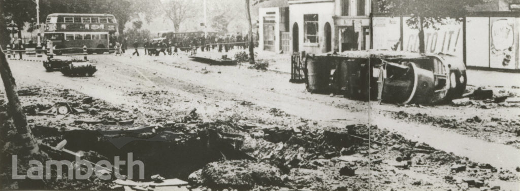 WWII BOMB INCIDENT, HORNS TAVERN, KENNINGTON ROAD