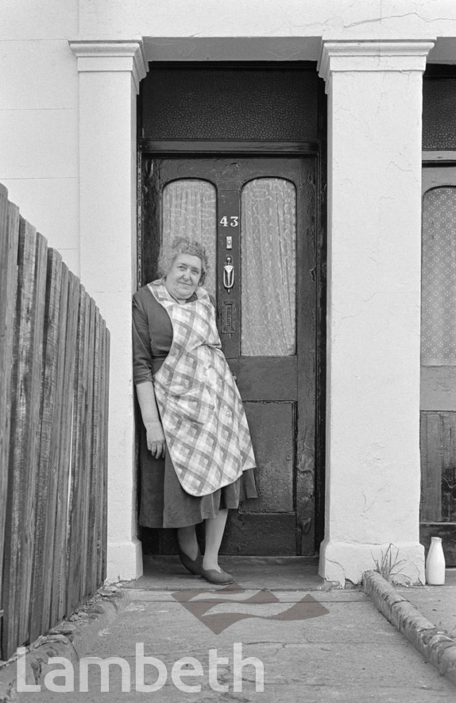 LADY AT NO.43 STONHOUSE STREET, CLAPHAM