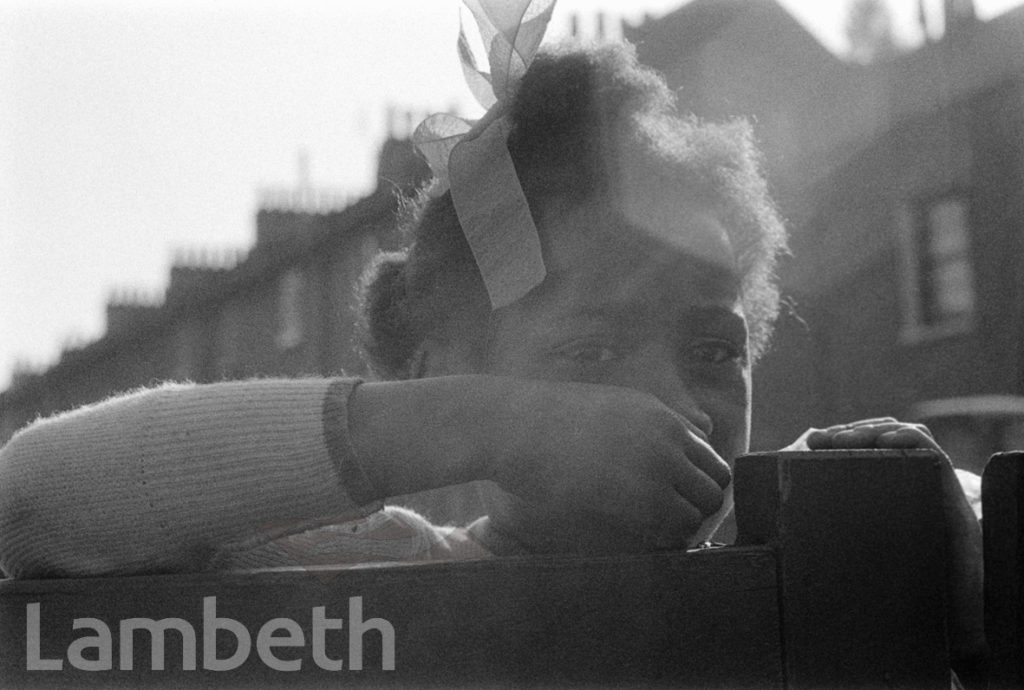 GIRL AT GATE, STONHOUSE STREET, CLAPHAM