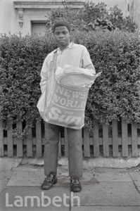 PAPER BOY, STONHOUSE STREET, CLAPHAM