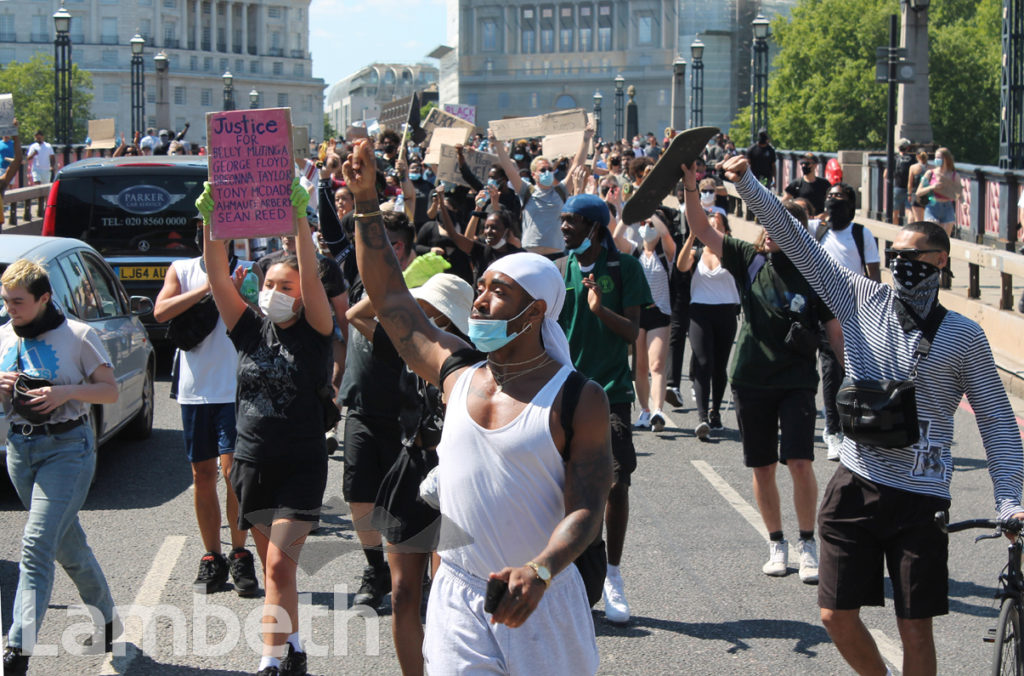 BLACK LIVES MATTER PROTEST, LAMBETH BRIDGE