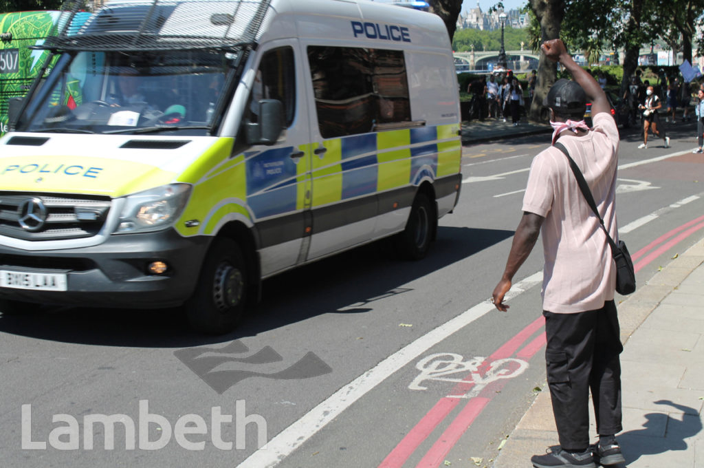 BLACK LIVES MATTER PROTEST, LAMBETH PALACE ROAD