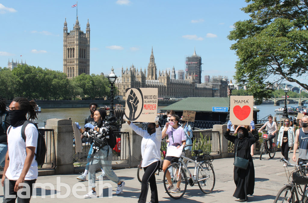 BLACK LIVES MATTER PROTESTERS, LAMBETH PALACE ROAD