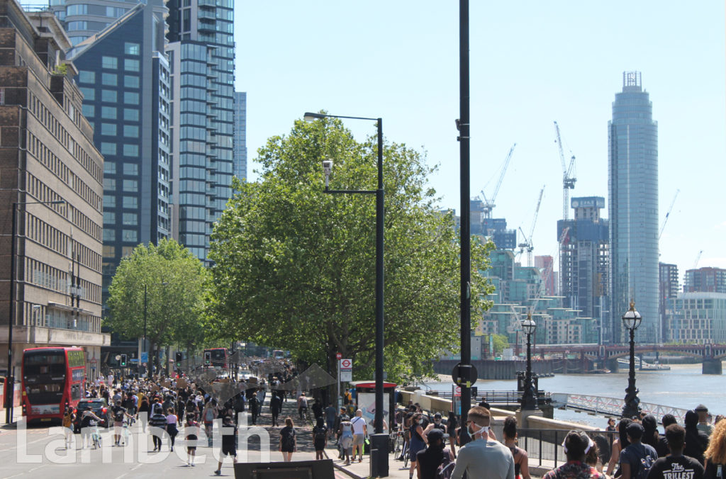 BLACK LIVES MATTER PROTEST, ALBERT EMBANKMENT, LAMBETH