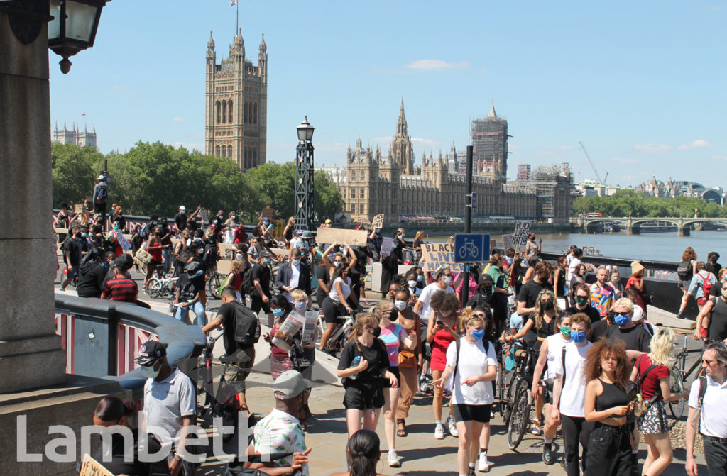 BLACK LIVES MATTER PROTESTERS, LAMBETH BRIDGE