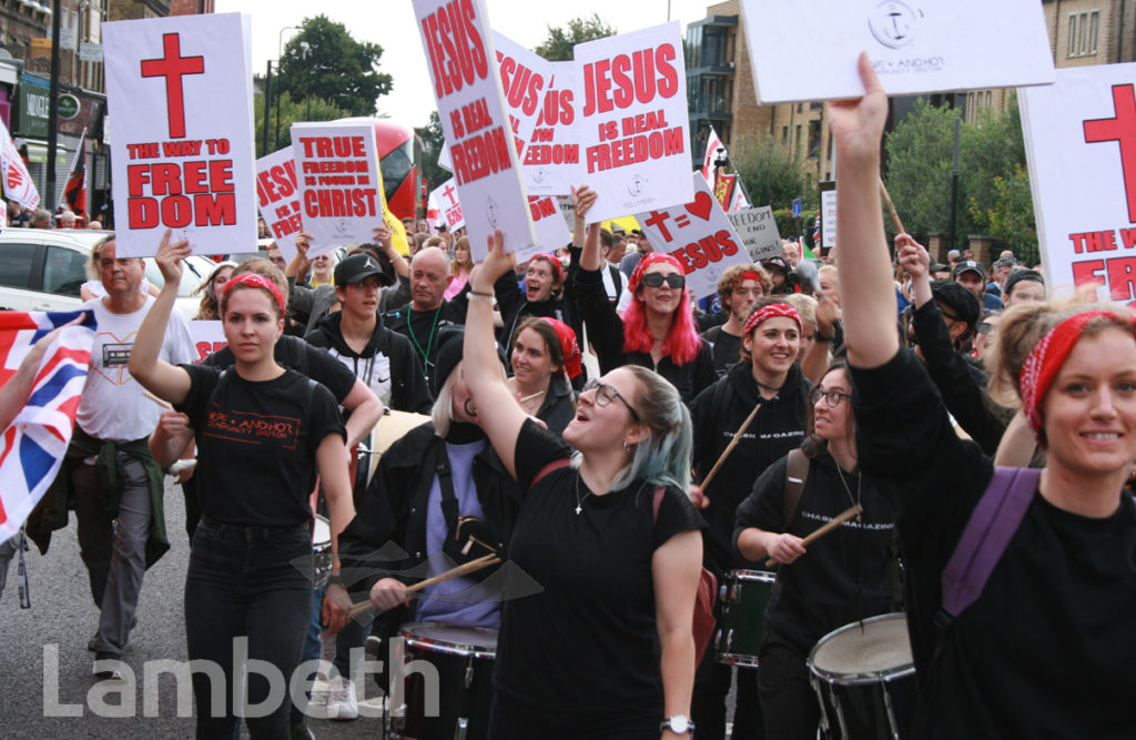 HOPE & ANCHOR COMMUNITY CHURCH PROTESTERS, BRIXTON ROAD