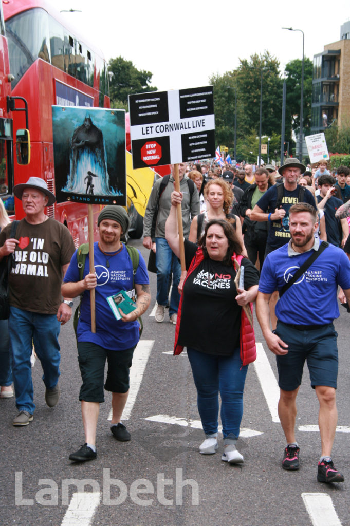 CORNISH ANTI-VACCINATION PROTESTERS, BRIXTON ROAD