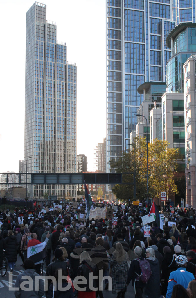 PALESTINIAN PROTEST MARCH, VAUXHALL