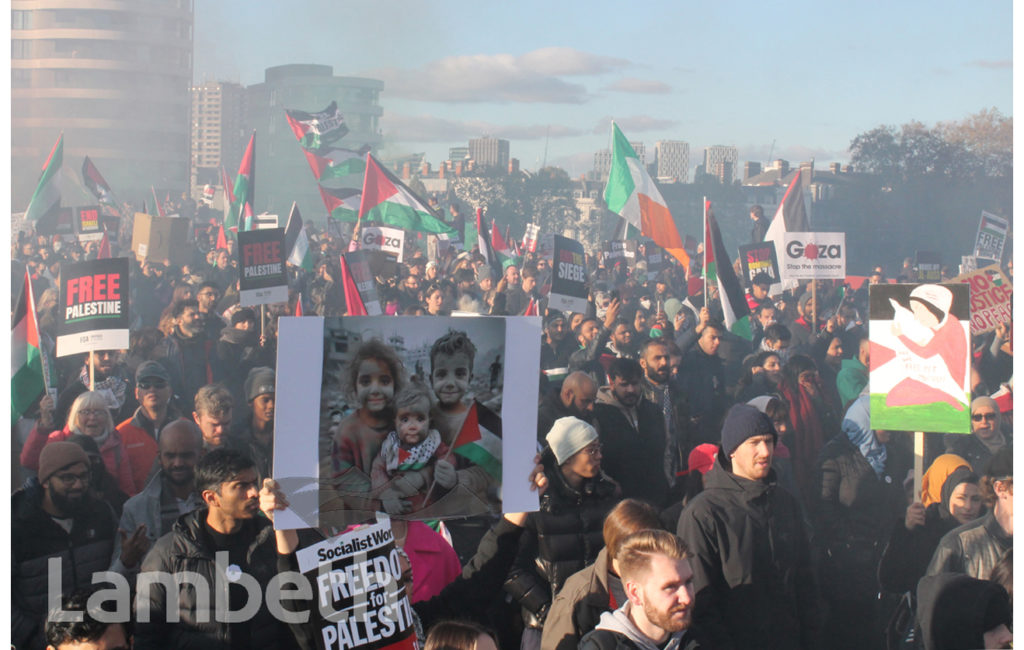 PALESTINIAN PROTEST, VAUXHALL BRIDGE