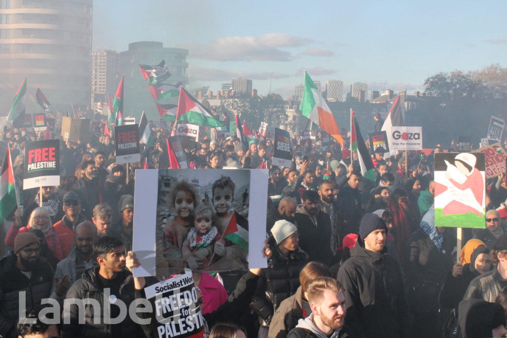 PALESTINIAN PROTEST, VAUXHALL BRIDGE