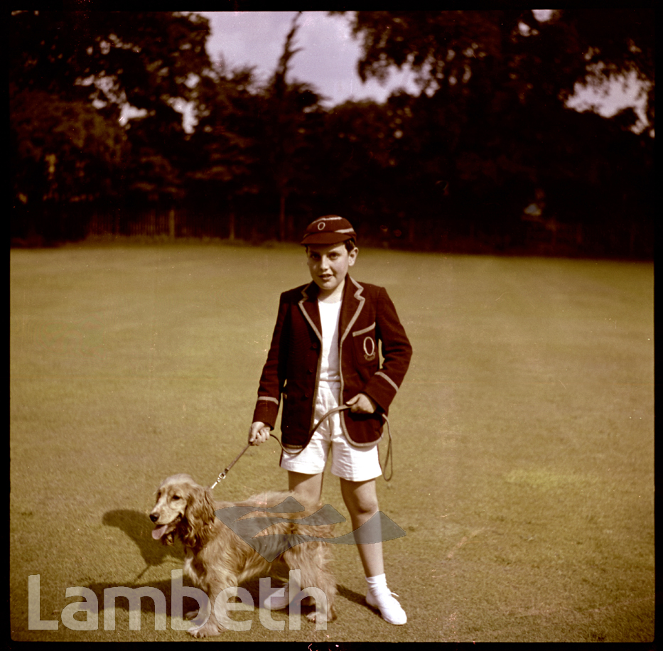 FRANK MANNING WITH DOG