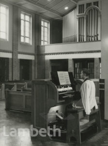 ORGANIST REHEARSING