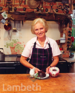 MARY BERRY WITH CHRISTMAS PUDDING