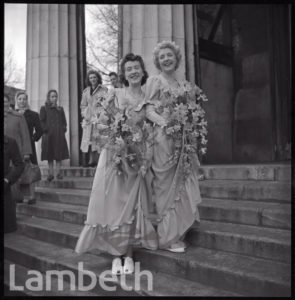 BRIDESMAIDS, KENT & BUSSON WEDDING, ST MARK'S, KENNINGTON