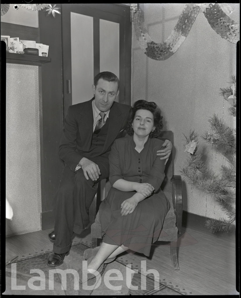 JIM AND BETTY MANNING, CHRISTMAS AT HOME