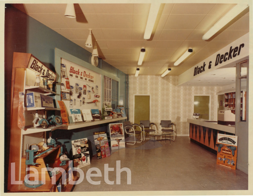 BLACK & DECKER SALES, 1-3 BRIXTON ROAD, KENNINGTON