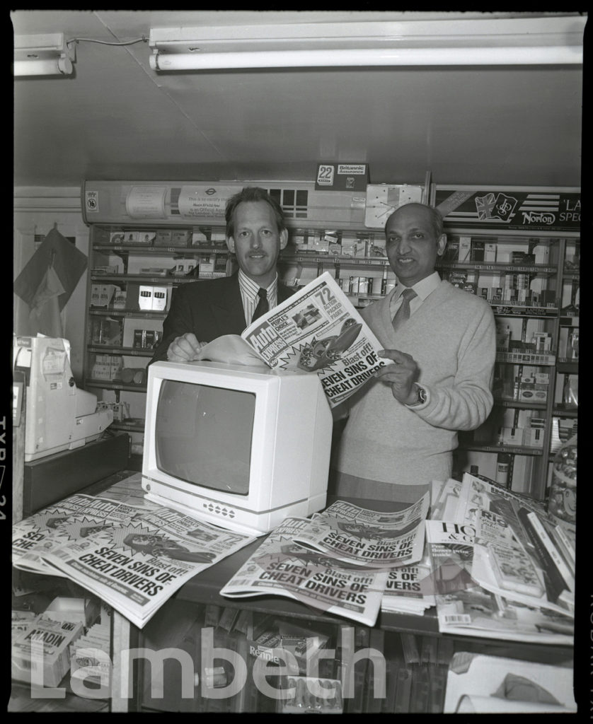 MR PATEL, NEWSAGENTS’ COMPETION WINNER, 548 STREATHAM HIGH ROAD